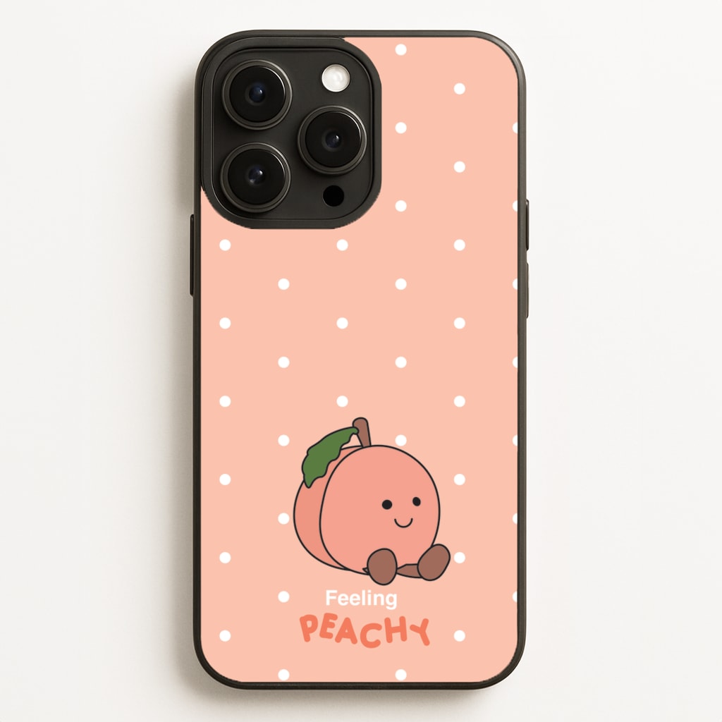 Peach Pattern - Plushy Phone Case for iPhone 12 Pro Max