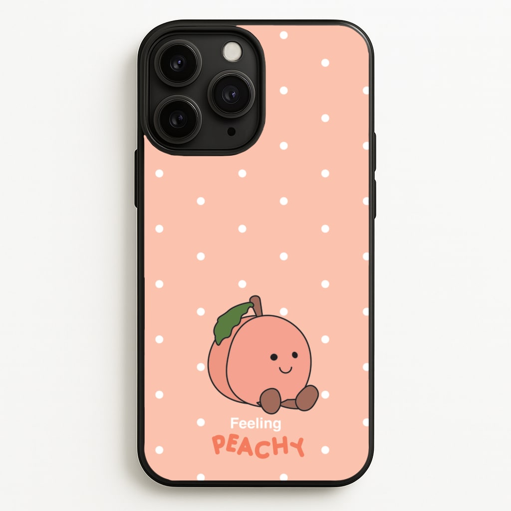 Peach Pattern - Plushy Phone Case for iPhone 11 Pro Max