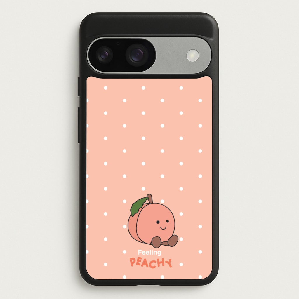 Peach Pattern - Plushy Phone Case for Google Pixel 9 / 9 Pro
