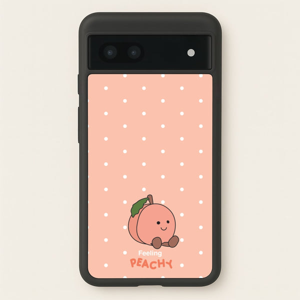 Peach Pattern - Plushy Phone Case for Google Pixel 7a