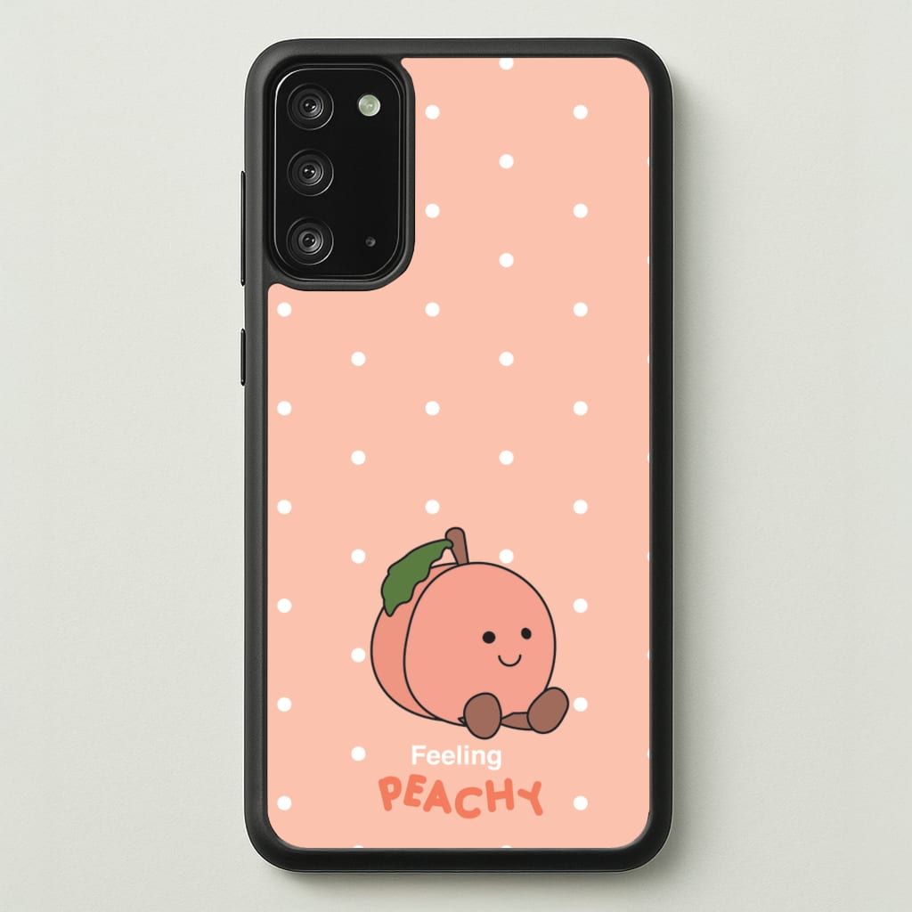 Peach Pattern - Plushy Phone Case for Galaxy Note 20