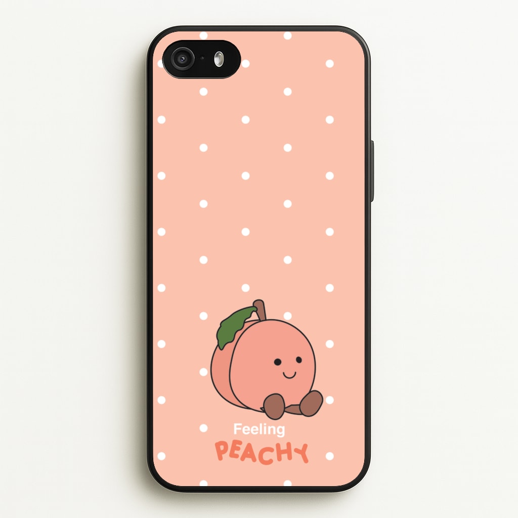 Peach Pattern - Plushy Phone Case for iPhone 5 / 5s / SE 2016
