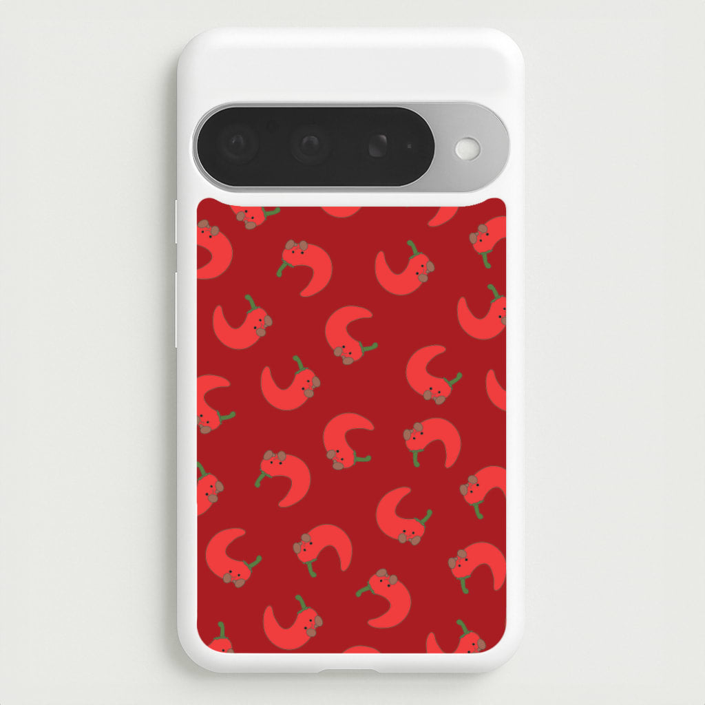 Red Chilli Pattern Phone Case for Google Pixel 10 Pro XL