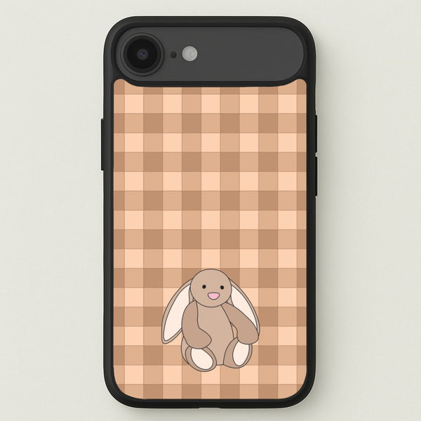 Bunny Checkered Pattern Phone Case for iPhone 17 Air