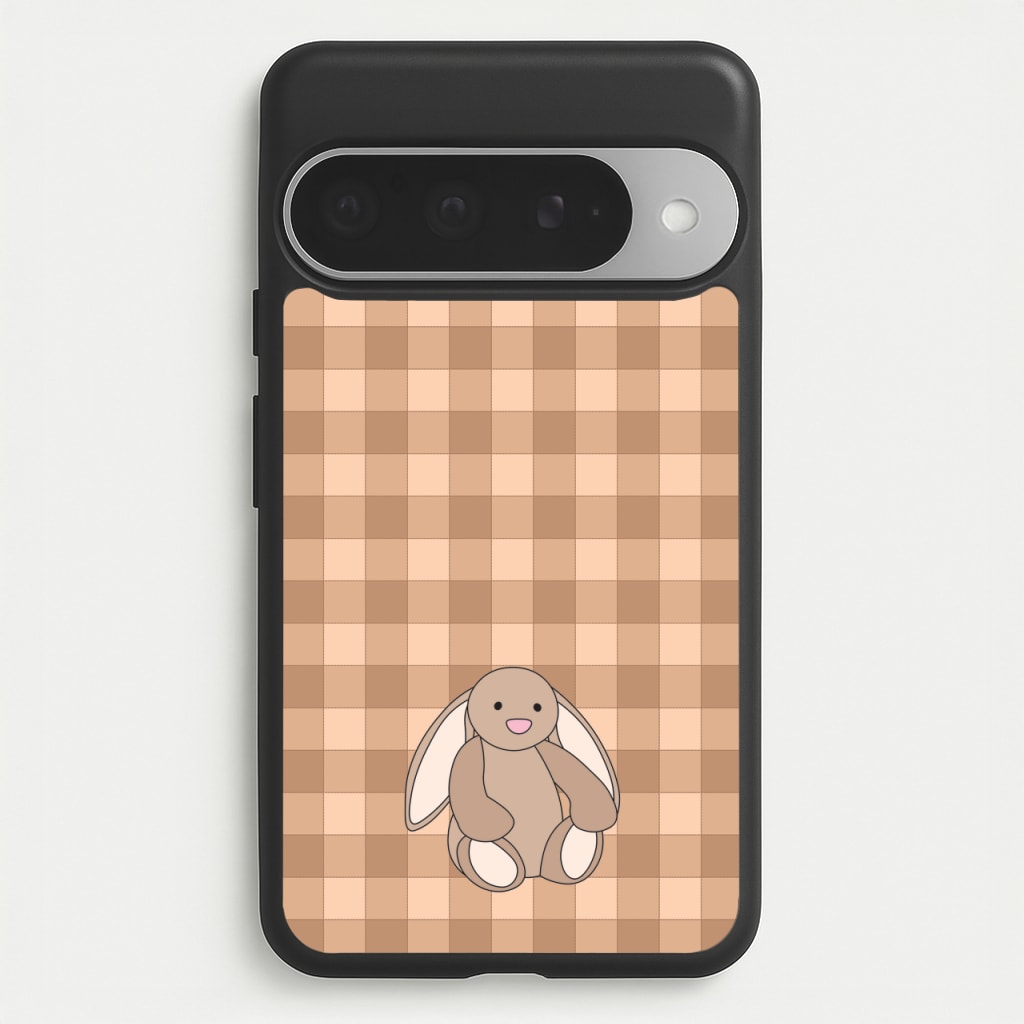 Bunny Checkered Pattern Phone Case for Google Pixel 10 Pro XL