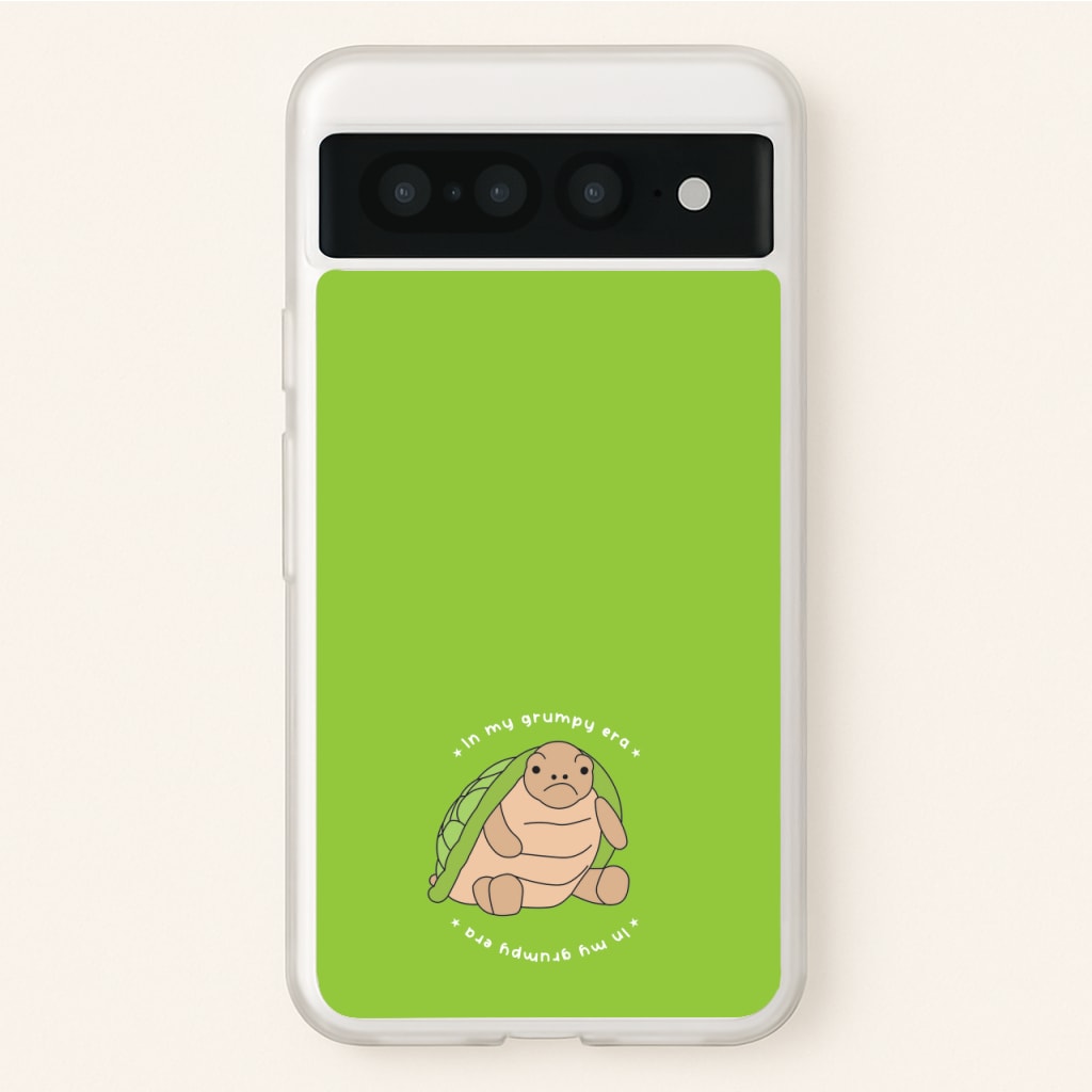 Grumpy Era Turtle - Plushy Phone Case for Google Pixel 7 Pro