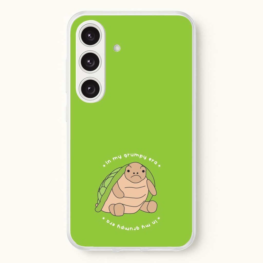 Grumpy Era Turtle - Plushy Phone Case for Galaxy S24 Plus