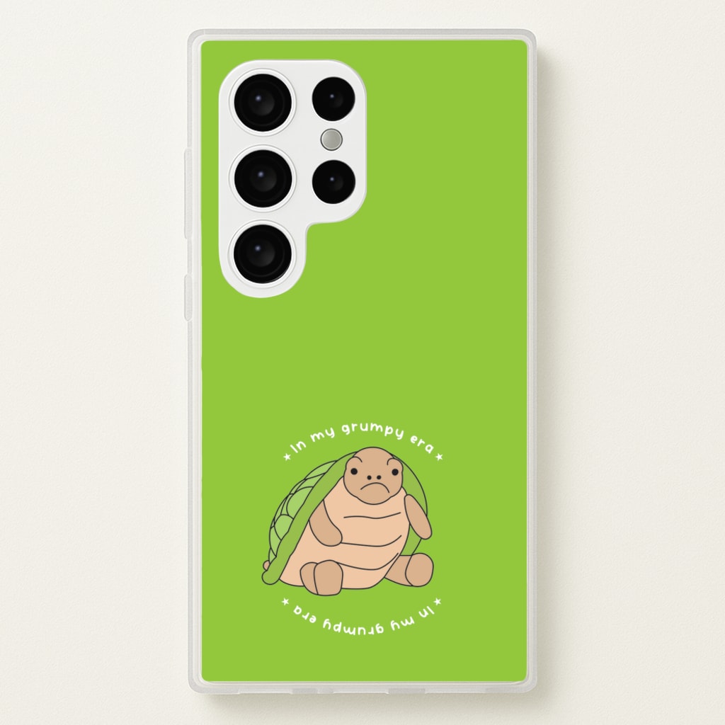 Grumpy Era Turtle - Plushy Phone Case for Galaxy S24 Ultra