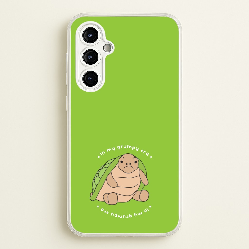 Grumpy Era Turtle - Plushy Phone Case for Galaxy A54