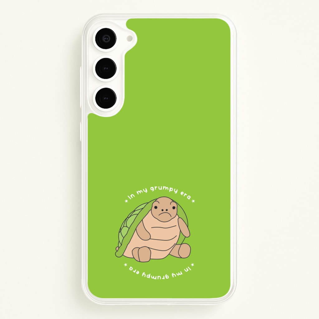 Grumpy Era Turtle - Plushy Phone Case for Galaxy S23 Plus