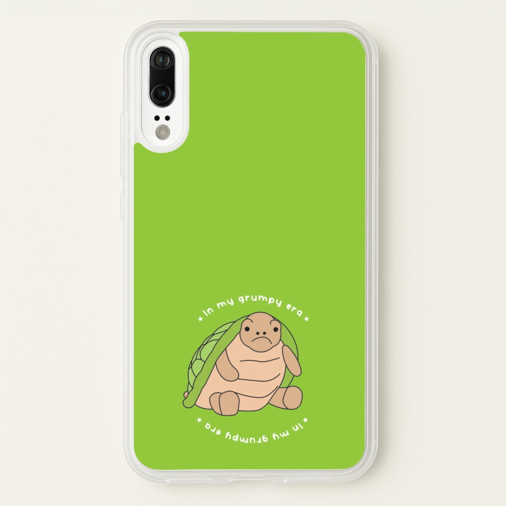 Grumpy Era Turtle - Plushy Phone Case for Huawei P20