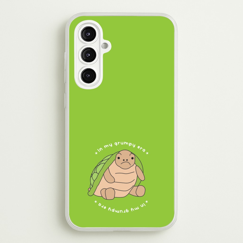 Grumpy Era Turtle - Plushy Phone Case for Galaxy A16