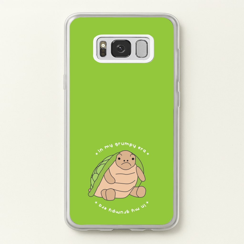 Grumpy Era Turtle - Plushy Phone Case for Galaxy S8