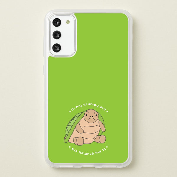 Grumpy Era Turtle - Plushy Phone Case for Galaxy A41