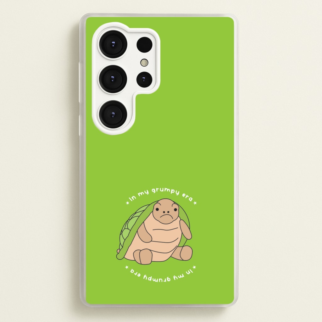 Grumpy Era Turtle - Plushy Phone Case for Galaxy S25 Ultra
