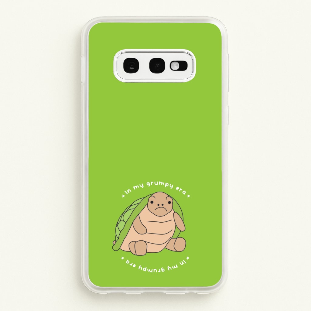 Grumpy Era Turtle - Plushy Phone Case for Galaxy S10e