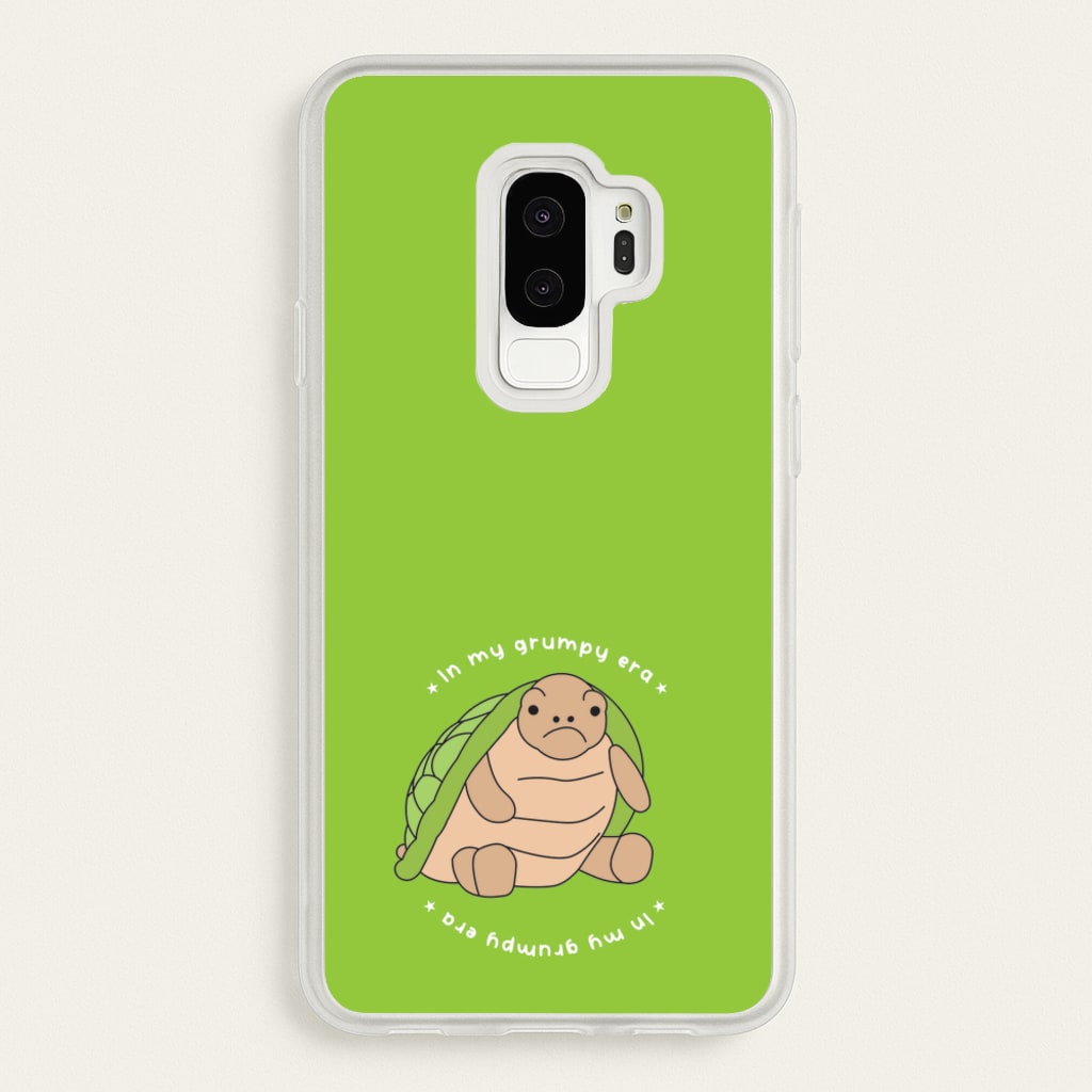 Grumpy Era Turtle - Plushy Phone Case for Galaxy S9 Plus