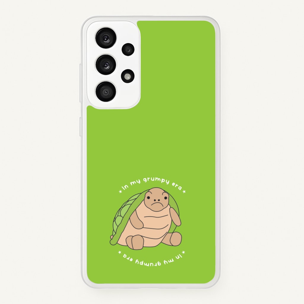 Grumpy Era Turtle - Plushy Phone Case for Galaxy A33