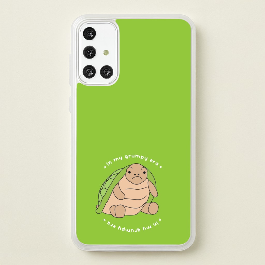 Grumpy Era Turtle - Plushy Phone Case for Galaxy A71