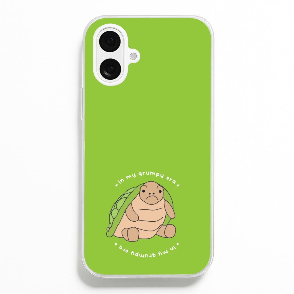 Grumpy Era Turtle - Plushy Phone Case for iPhone 16 Plus