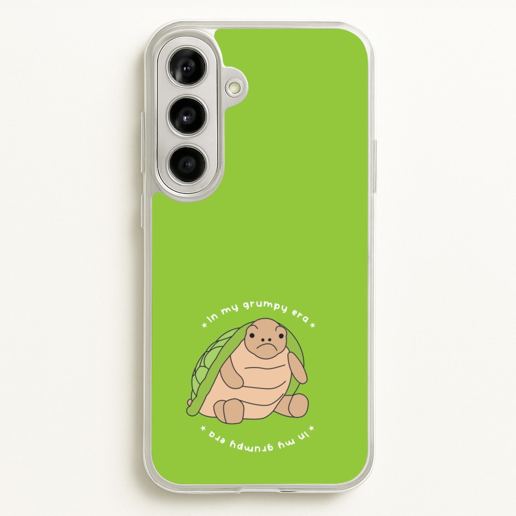 Grumpy Era Turtle - Plushy Phone Case for Galaxy A56