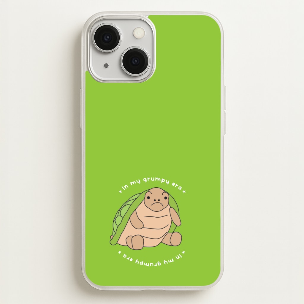Grumpy Era Turtle - Plushy Phone Case for iPhone 13