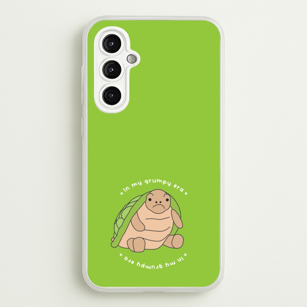 Grumpy Era Turtle - Plushy Phone Case for Galaxy A14