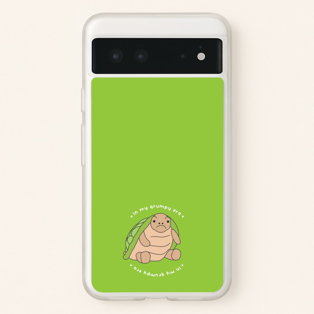 Grumpy Era Turtle - Plushy Phone Case for Google Pixel 6