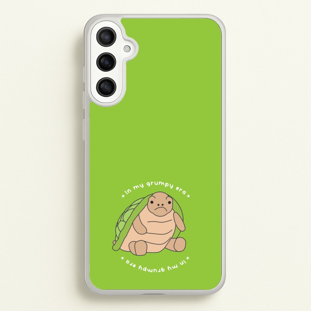 Grumpy Era Turtle - Plushy Phone Case for Galaxy A36