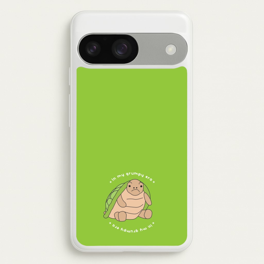 Grumpy Era Turtle - Plushy Phone Case for Google Pixel 9 / 9 Pro