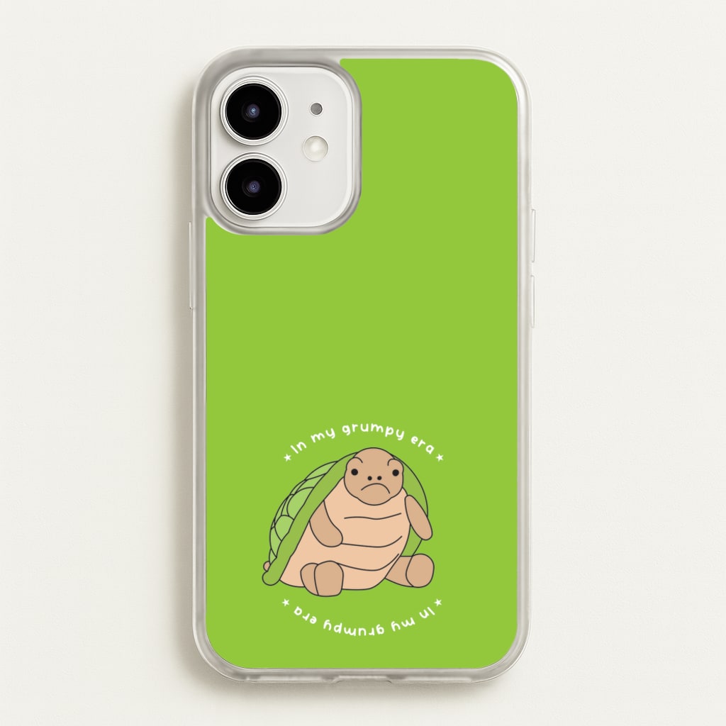 Grumpy Era Turtle - Plushy Phone Case for iPhone 12 Mini