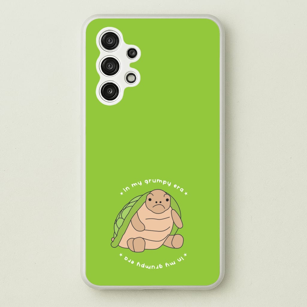 Grumpy Era Turtle - Plushy Phone Case for Galaxy A13