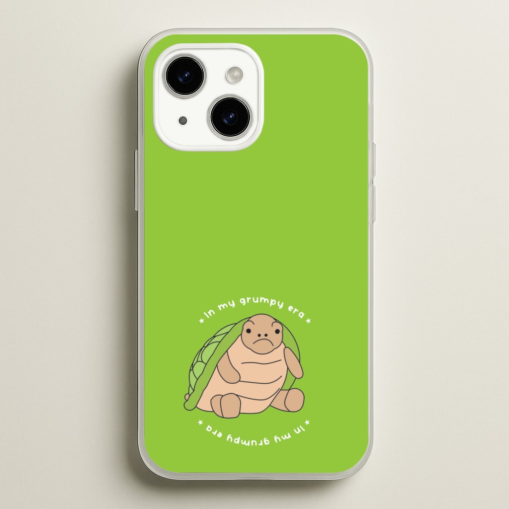 Grumpy Era Turtle - Plushy Phone Case for iPhone 15
