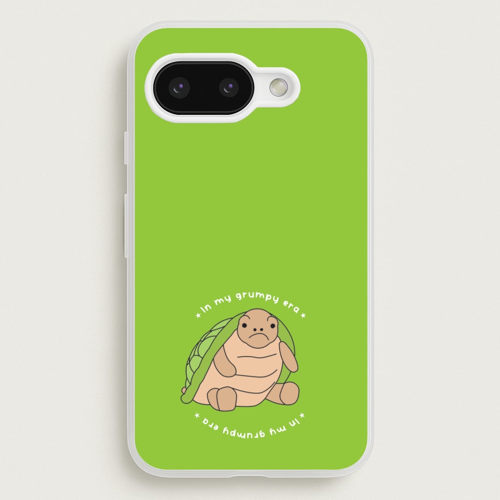Grumpy Era Turtle - Plushy Phone Case for Google Pixel 9a