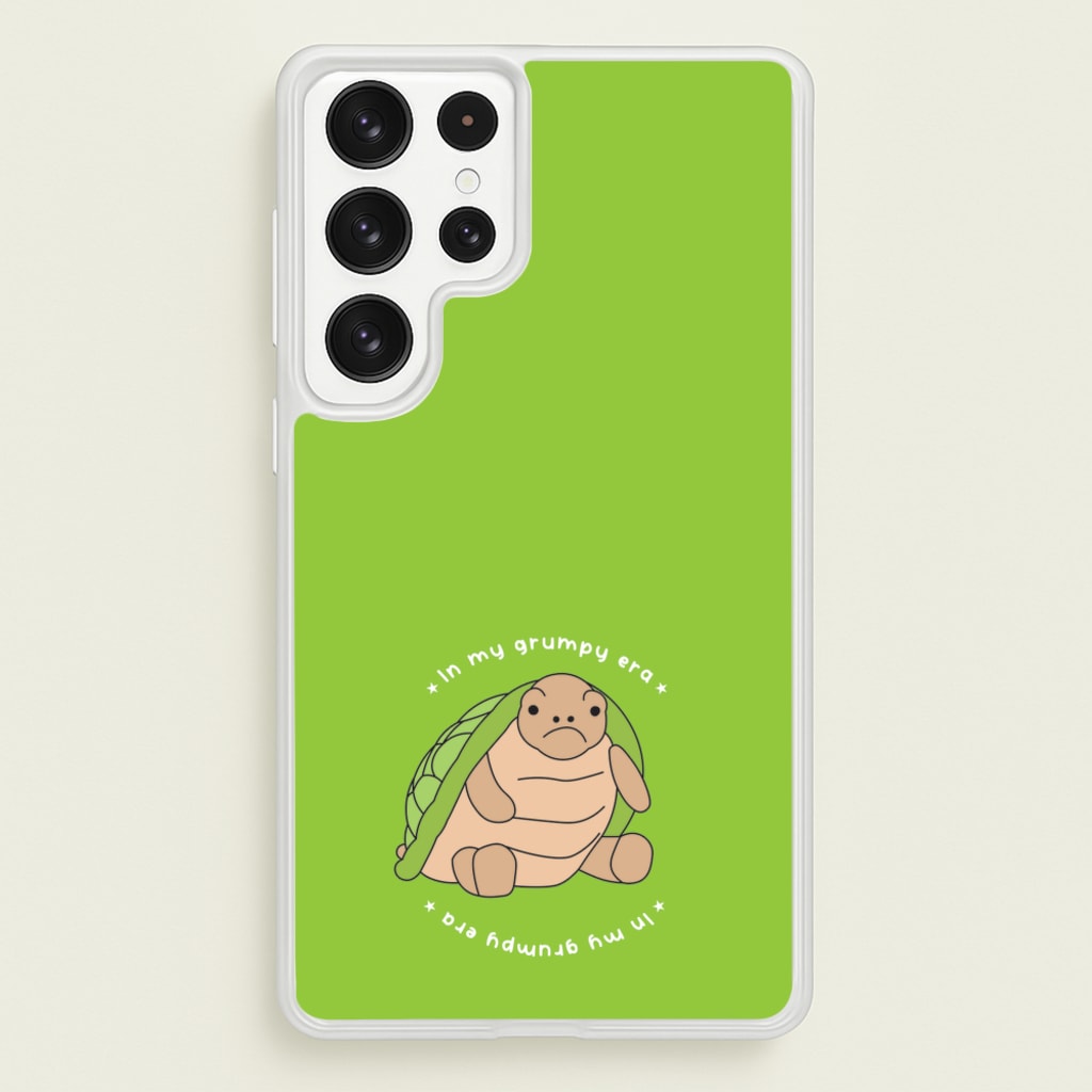 Grumpy Era Turtle - Plushy Phone Case for Galaxy S22 Ultra