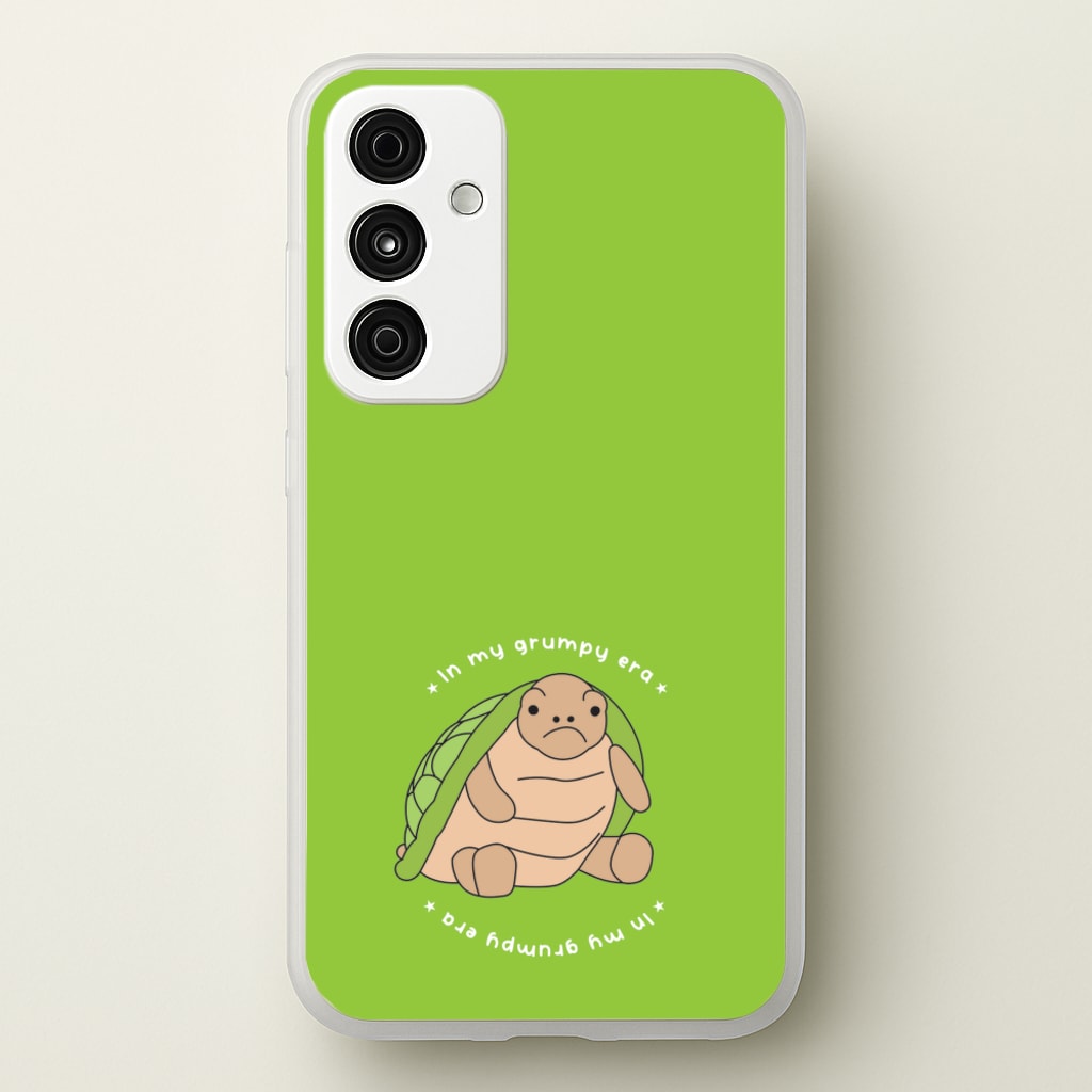 Grumpy Era Turtle - Plushy Phone Case for Galaxy A35