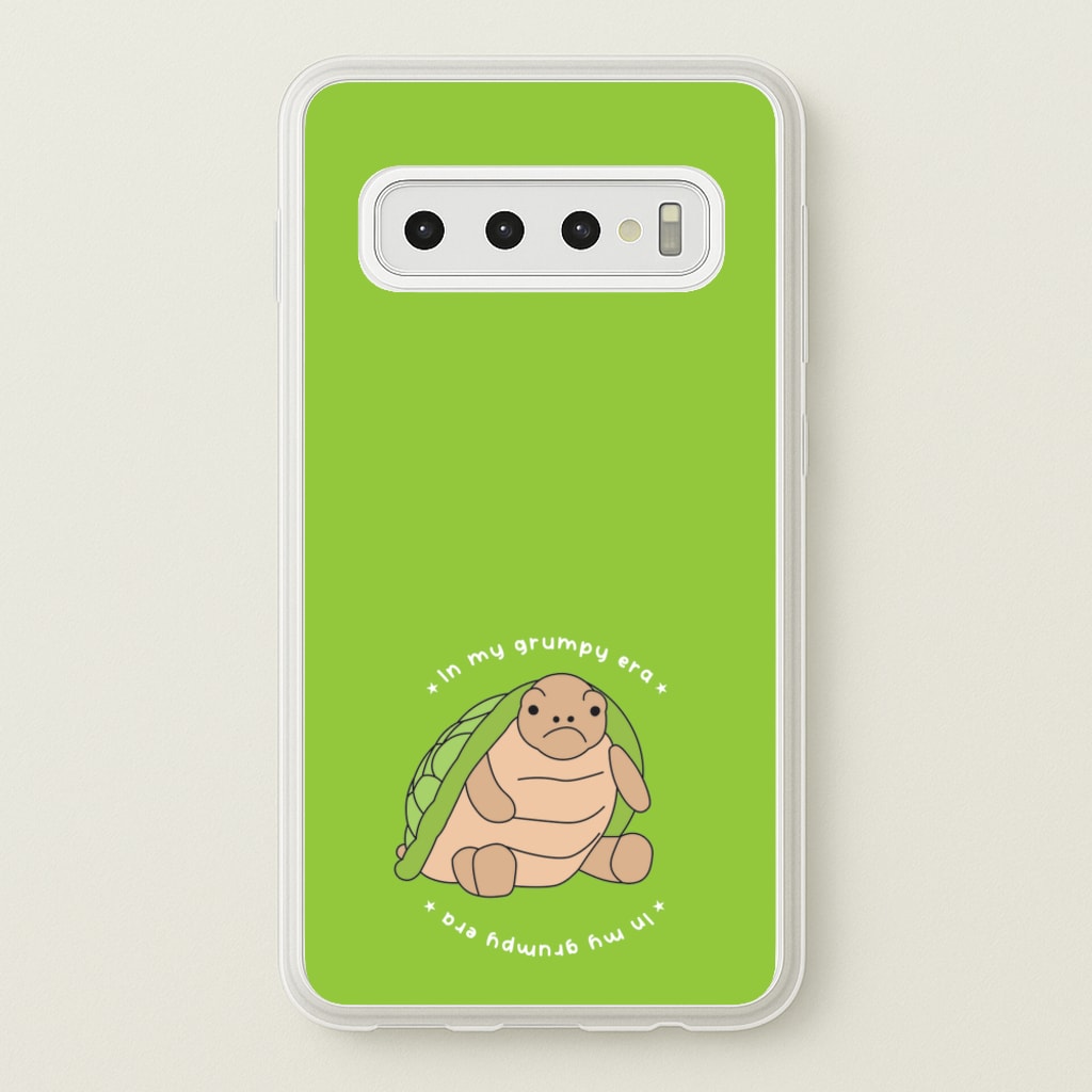 Grumpy Era Turtle - Plushy Phone Case for Galaxy S10