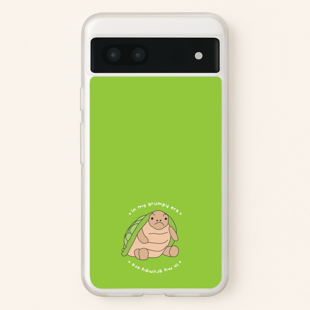 Grumpy Era Turtle - Plushy Phone Case for Google Pixel 7a