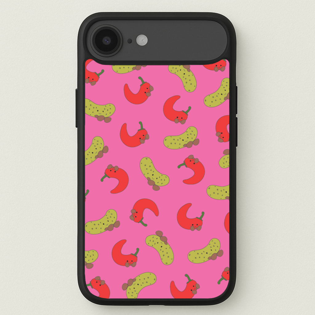 Red Chillis And Pickles Pattern Phone Case for iPhone 17 Air