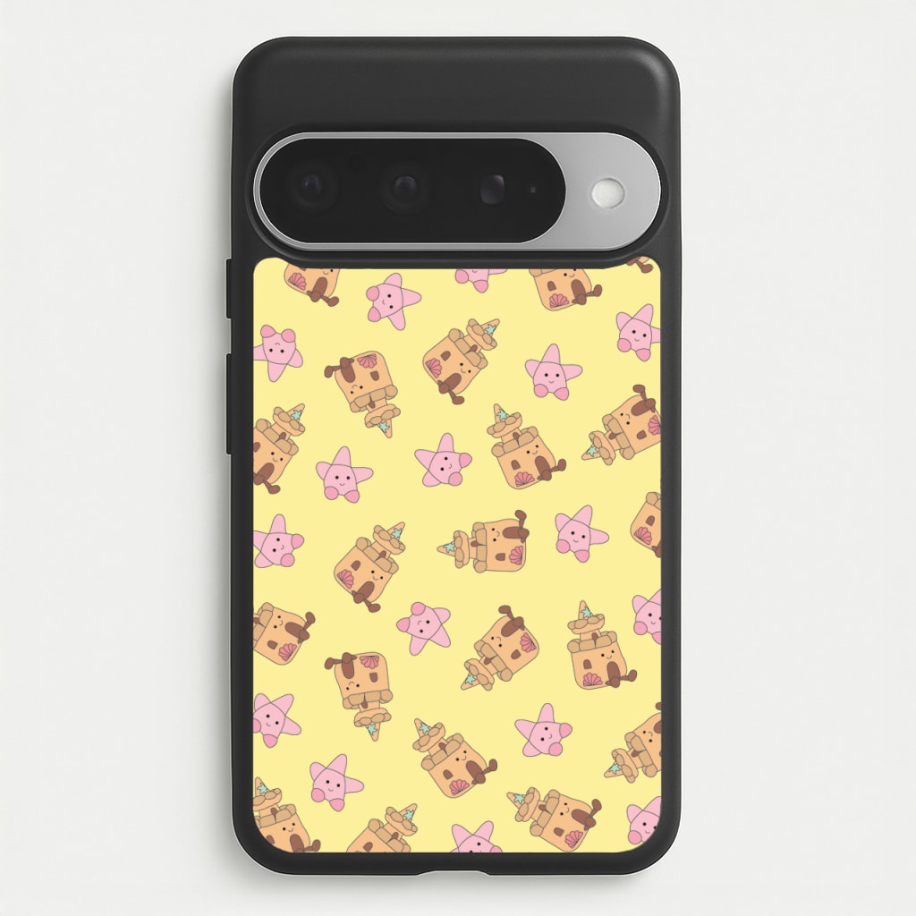 Sandcastles And Stars Pattern Phone Case for Google Pixel 10 Pro XL