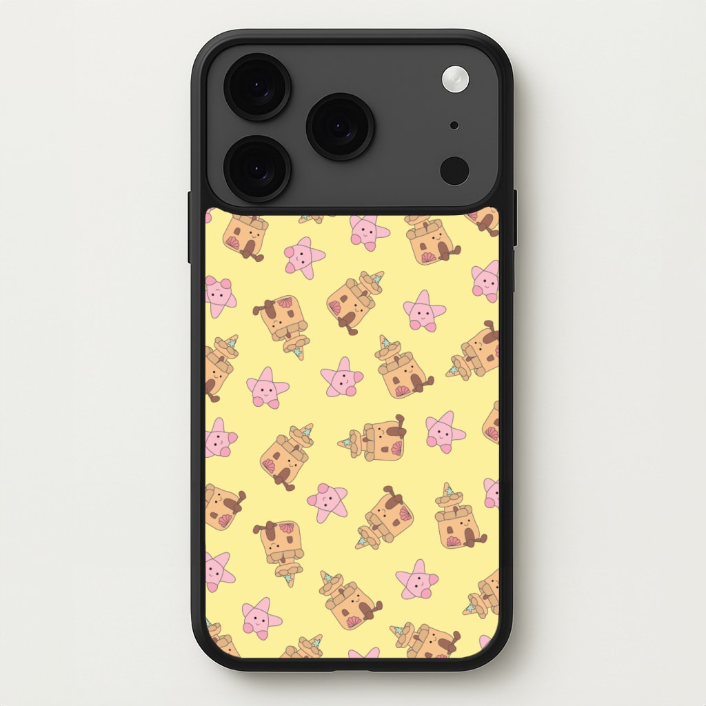 Sandcastles And Stars Pattern Phone Case for iPhone 17 Pro