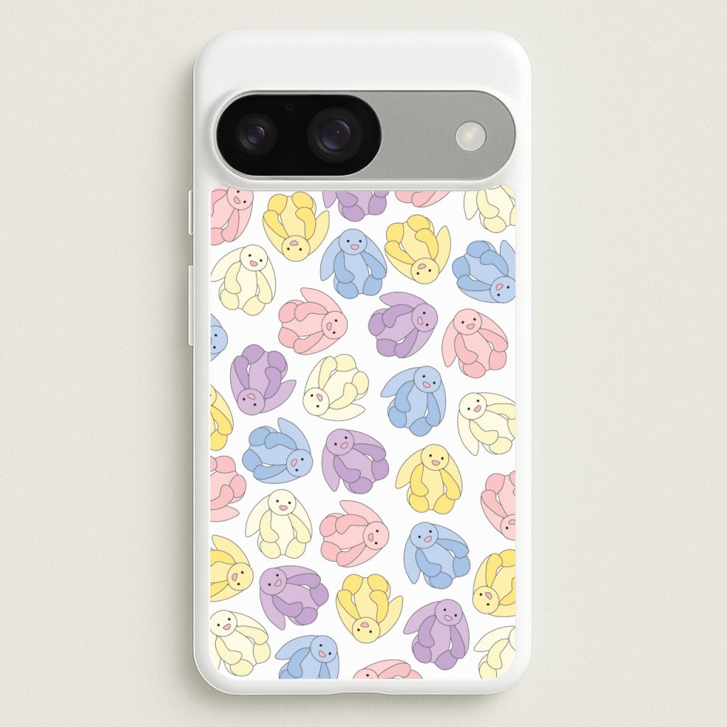 Pastel Bunnies Pattern - Plushy Phone Case for Google Pixel 9 / 9 Pro
