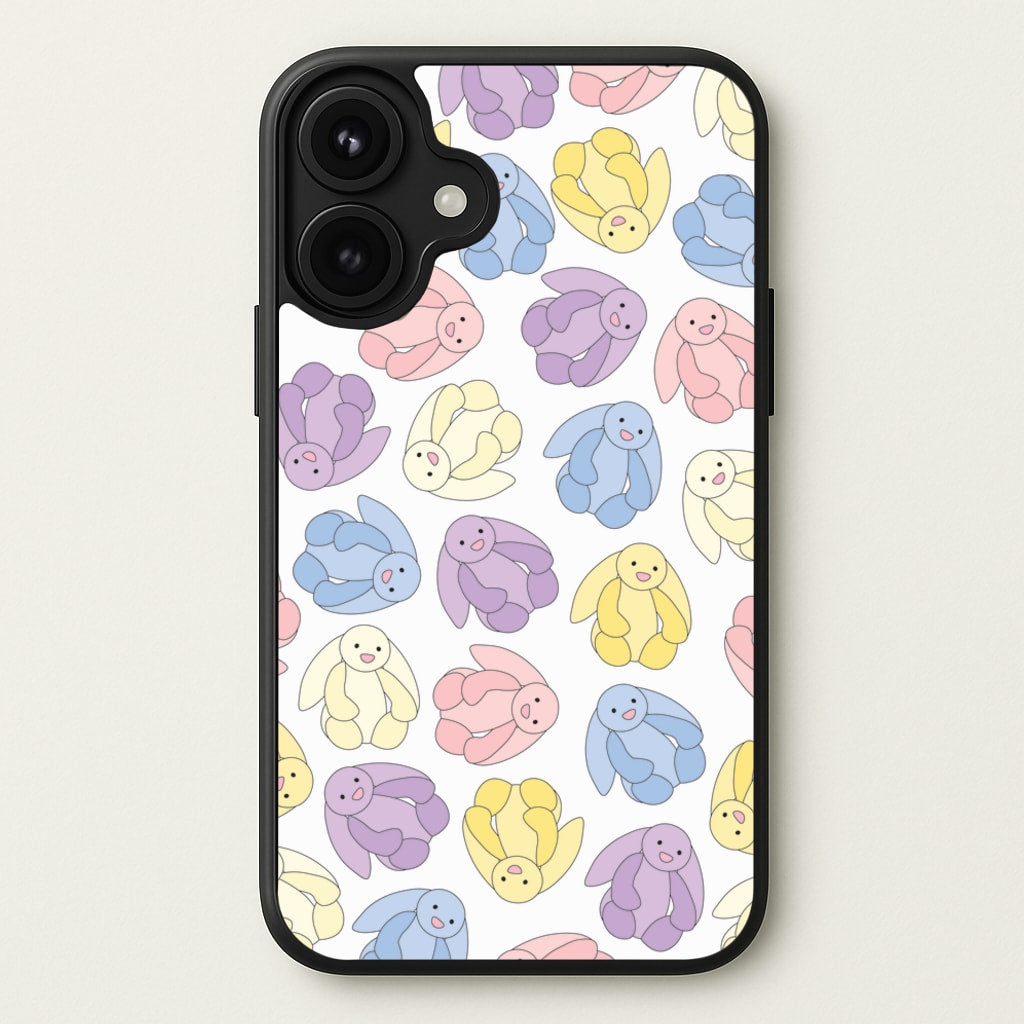 Pastel Bunnies Pattern Phone Case for iPhone 17