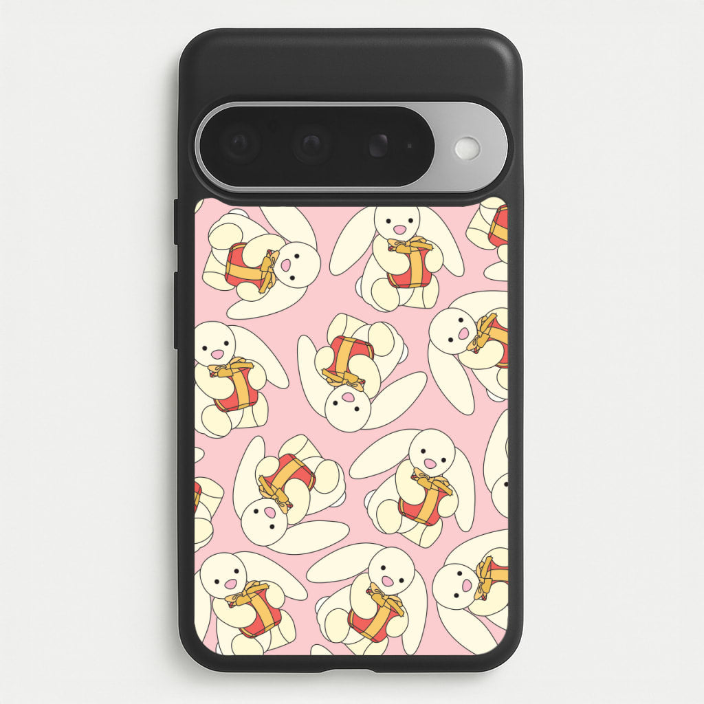 Bunny Present Pattern Phone Case for Google Pixel 10 Pro XL