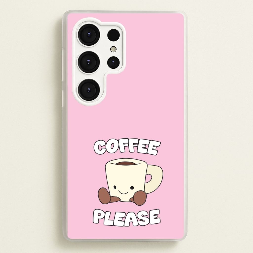 Coffee Please Mug - Plushy Phone Case for Galaxy S25 Ultra
