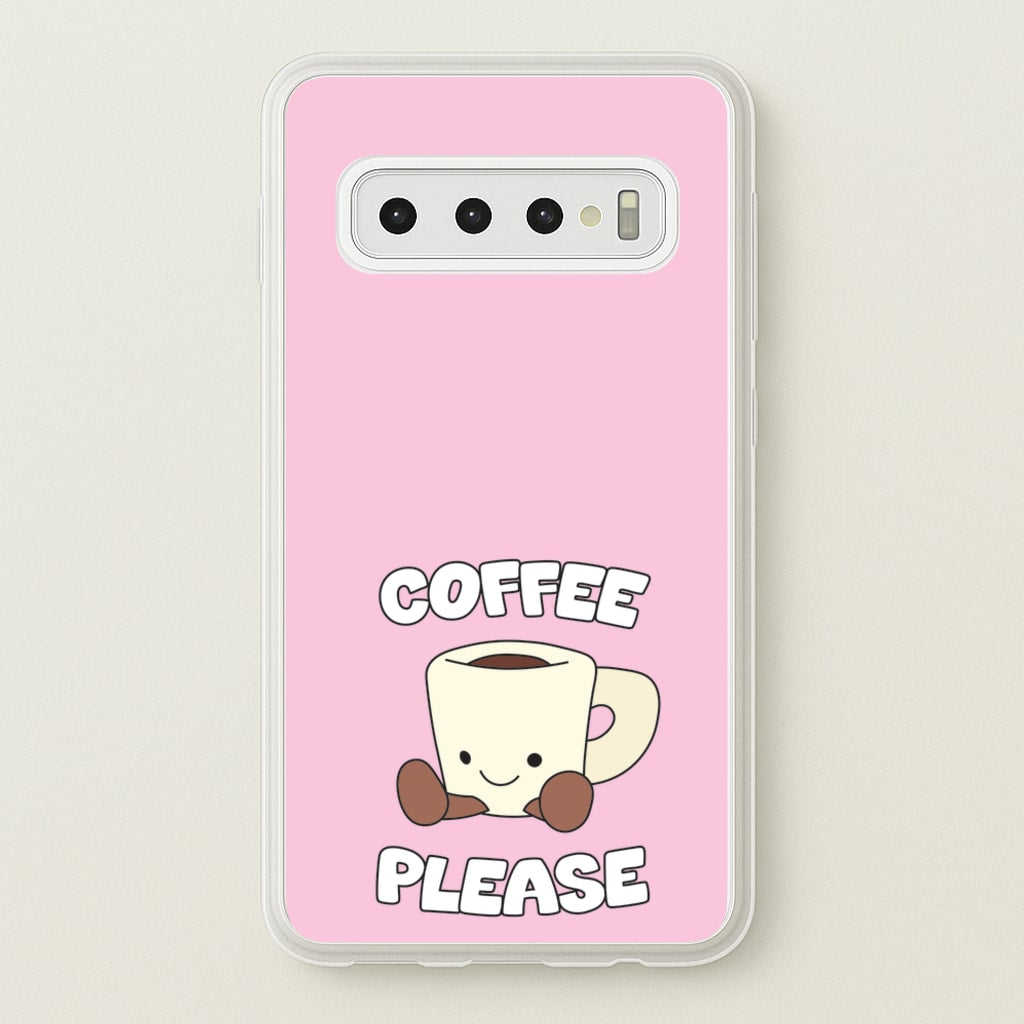 Coffee Please Mug - Plushy Phone Case for Galaxy S10 Plus