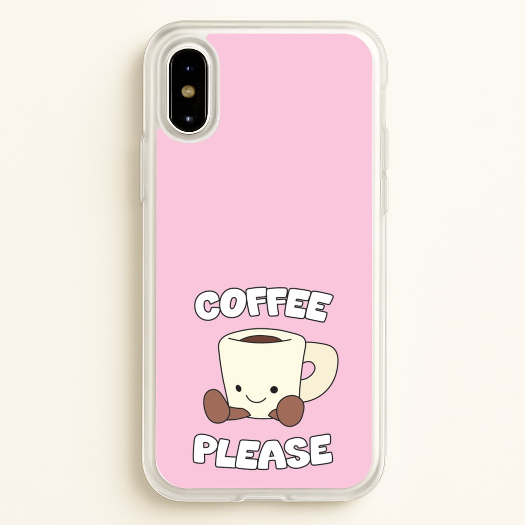 Coffee Please Mug - Plushy Phone Case for iPhone X / XS