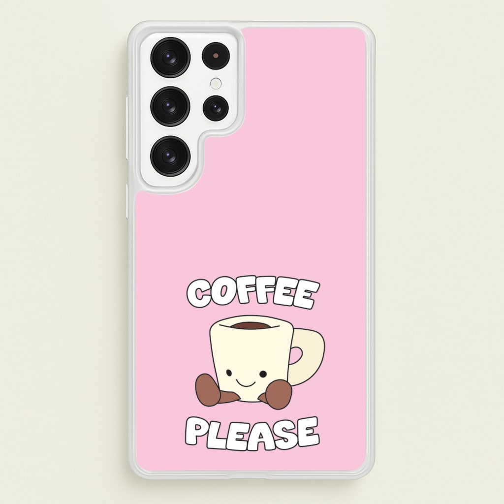 Coffee Please Mug - Plushy Phone Case for Galaxy S23 Ultra
