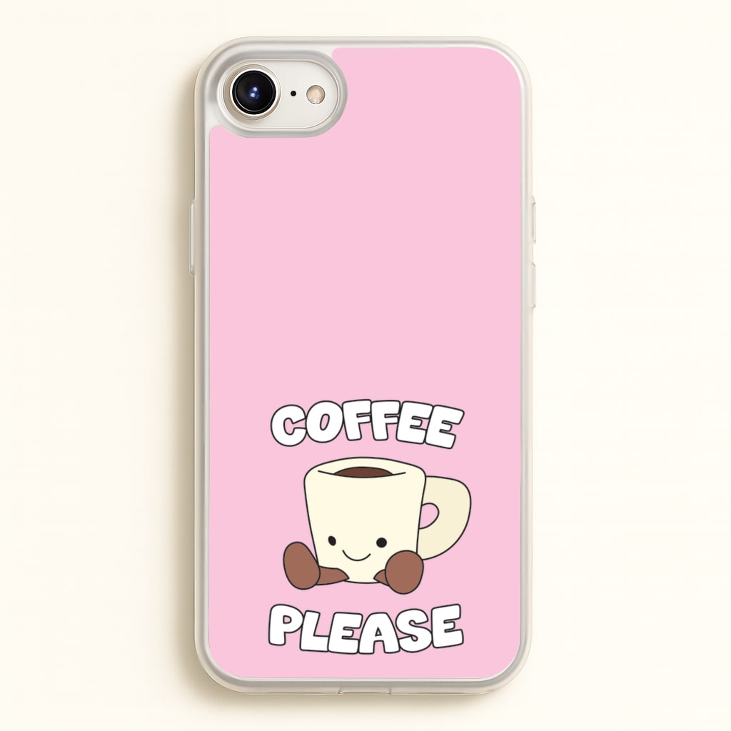 Coffee Please Mug - Plushy Phone Case for iPhone 6 / 7 / 8 / SE