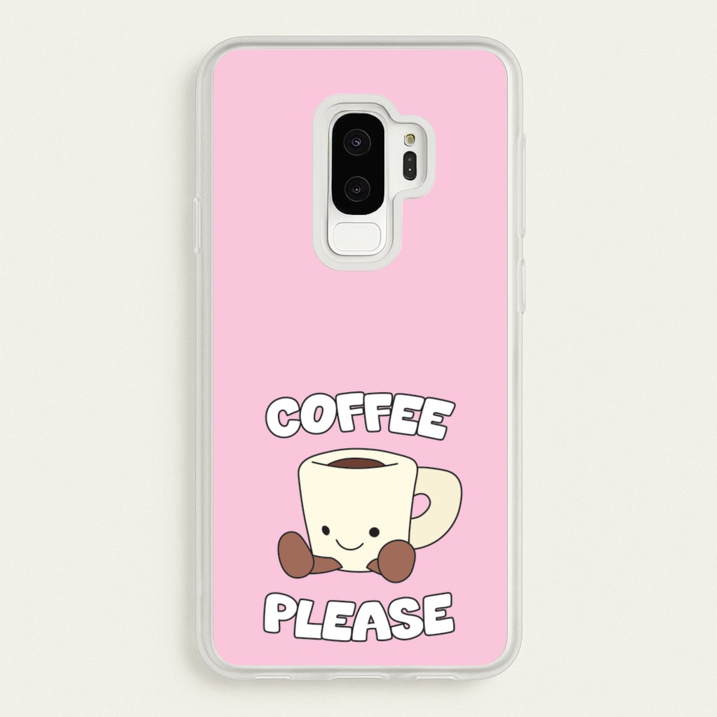 Coffee Please Mug - Plushy Phone Case for Galaxy S9 Plus